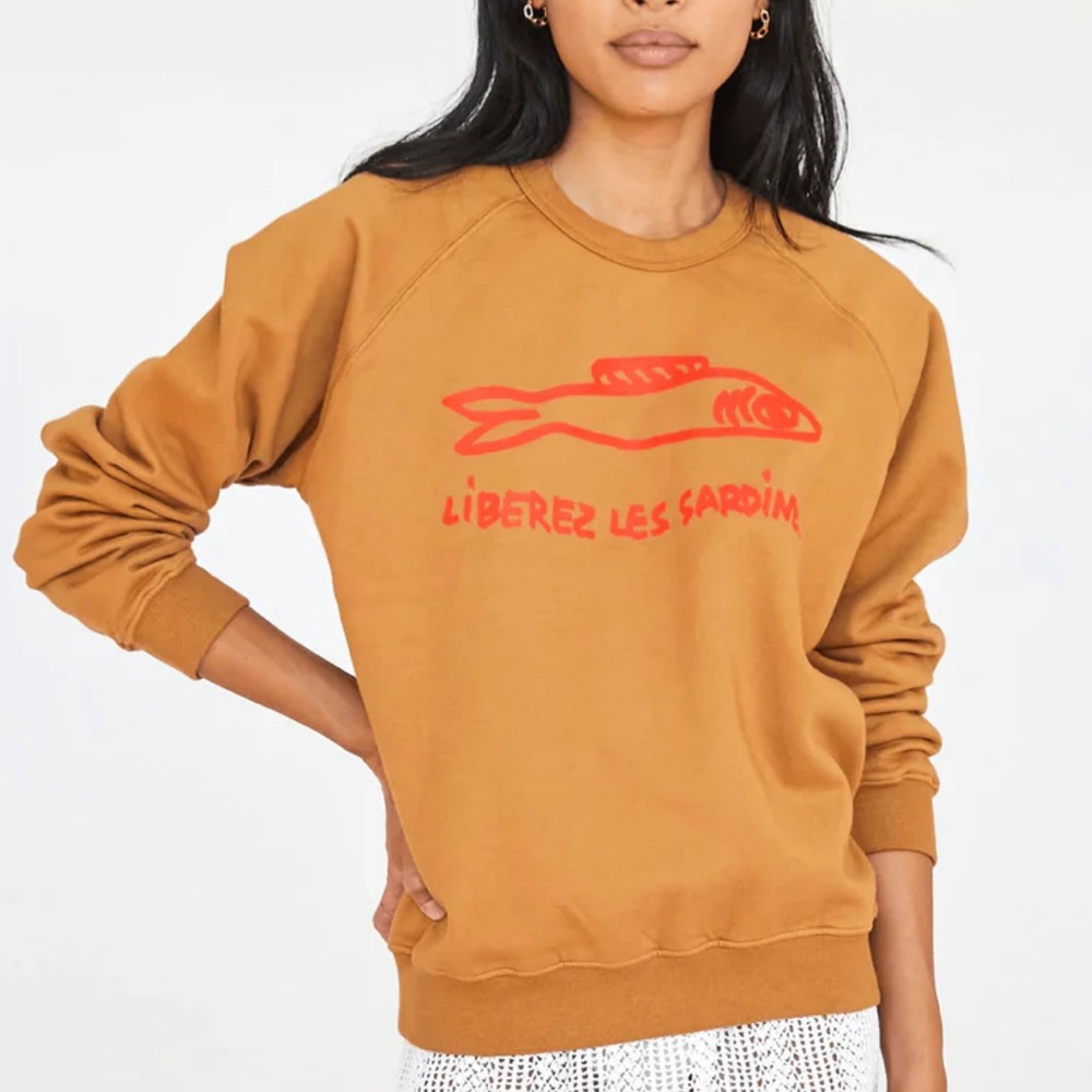 Clare V. Liberez Les Sardines Sweatshirt